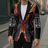 Niho Taniwha Taniko Motif Blazer - Polynesian Pride