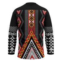Niho Taniwha Taniko Motif Hockey Jersey LT9 - Polynesian Pride