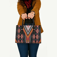 Niho Taniwha Taniko Motif Leather Bag LT9 - Polynesian Pride