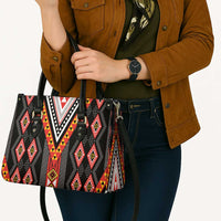 Niho Taniwha Taniko Motif Leather Bag LT9 - Polynesian Pride