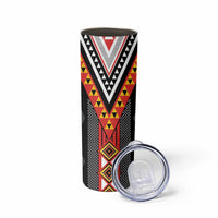 Niho Taniwha Taniko Motif Skinny Tumbler