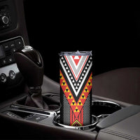 Niho Taniwha Taniko Motif Skinny Tumbler