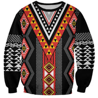 Niho Taniwha Taniko Motif Sweatshirt