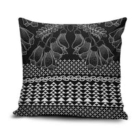 Black Taniko Kowhaiwhai Tukutuku Motif Pillow Cover - Polynesian Pride