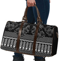Black Taniko Kowhaiwhai Tukutuku Motif Travel Bag - Polynesian Pride