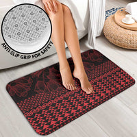 Red Taniko Kowhaiwhai Tukutuku Motif Bathroom Set LT9 - Polynesian Pride
