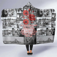 ANZAC Day Gallipoli Campaign Hooded Blanket To The End They Remain LT9 One Size Black - Polynesian Pride
