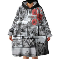 ANZAC Day Gallipoli Campaign Wearable Blanket Hoodie To The End They Remain LT9 - Polynesian Pride
