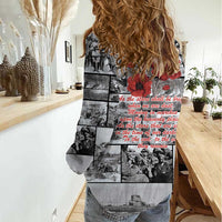 ANZAC Day Gallipoli Campaign Women Casual Shirt To The End They Remain