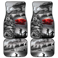 Black ANZAC Day The Battle of Lone Pine Car Mats Kiwi-Kangaroo Soldier Lest We Forget