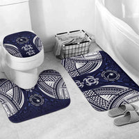 FSM Chuuk States Bathroom Set Micronesia Six 9 One Polynesian Tribal Pattern LT9 Mat Set Only (3 pcs) One Size Blue - Polynesian Pride