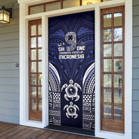 FSM Chuuk States Door Cover Micronesia Six 9 One Polynesian Tribal Pattern - Polynesian Pride