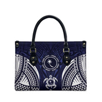 FSM Chuuk States Leather Bag Micronesia Six 9 One Polynesian Tribal Pattern - Polynesian Pride