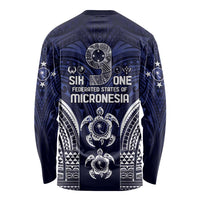 FSM Chuuk States Long Sleeve Shirt Micronesia Six 9 One Polynesian Tribal Pattern