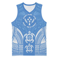 FSM Kosrae States Basketball Jersey Micronesia Six 9 One Polynesian Tribal Pattern - Polynesian Pride