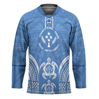 FSM Kosrae States Hockey Jersey Micronesia Six 9 One Polynesian Tribal Pattern LT9 Unisex Blue - Polynesian Pride