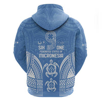 FSM Kosrae States Hoodie Micronesia Six 9 One Polynesian Tribal Pattern