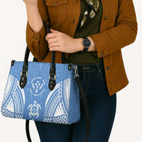 FSM Kosrae States Leather Bag Micronesia Six 9 One Polynesian Tribal Pattern - Polynesian Pride