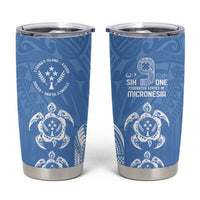 FSM Kosrae States Tumbler Cup Micronesia Six 9 One Polynesian Tribal Pattern