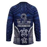 FSM Pohnpei States Hockey Jersey Micronesia Six 9 One Polynesian Tribal Pattern LT9 - Polynesian Pride