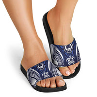 FSM Pohnpei States Slide Sandals Micronesia Six 9 One Polynesian Tribal Pattern - Polynesian Pride