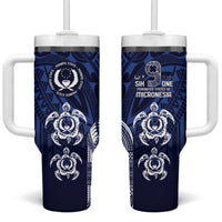 FSM Pohnpei States Tumbler With Handle Micronesia Six 9 One Polynesian Tribal Pattern