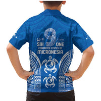 FSM Yap States Family Matching Mermaid Dress and Hawaiian Shirt Micronesia Six 9 One Polynesian Tribal Pattern