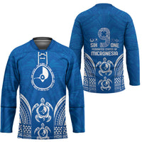 FSM Yap States Hockey Jersey Micronesia Six 9 One Polynesian Tribal Pattern - Polynesian Pride