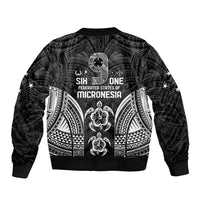 FSM Micronesia Six 9 One Bomber Jacket Polynesian Tribal Pattern