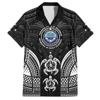 FSM Micronesia Six 9 One Family Matching Off The Shoulder Long Sleeve Dress and Hawaiian Shirt Polynesian Tribal Pattern