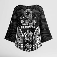 FSM Micronesia Six 9 One Kimono Sleeve Blouse Polynesian Tribal Pattern - Polynesian Pride