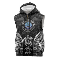 FSM Micronesia Six 9 One Sleeveless Zip Hoodie Polynesian Tribal Pattern - Polynesian Pride