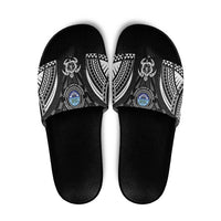 FSM Micronesia Six 9 One Slide Sandals Polynesian Tribal Pattern - Polynesian Pride