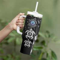 FSM Micronesia Six 9 One Tumbler With Handle Polynesian Tribal Pattern