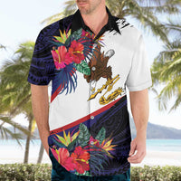 American Samoa Flag Day Since 1900 Hawaiian Shirt Samoa Muamua Le Atua Tropical Flowers