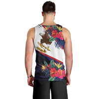 American Samoa Flag Day Since 1900 Men Tank Top Samoa Muamua Le Atua Tropical Flowers