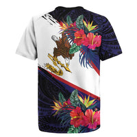 American Samoa Flag Day Since 1900 Rugby Jersey Samoa Muamua Le Atua Tropical Flowers