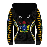 Polynesian Pride Atiu Island Sherpa Hoodie Cook Islands Tribal Wave Style LT9 - Polynesian Pride