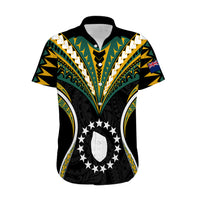 Polynesian Pride Mauke Island Hawaiian Shirt Cook Islands Tribal Wave Style LT9 Black - Polynesian Pride