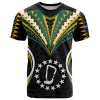Custom Polynesian Pride Rakahanga Island T Shirt Cook Islands Tribal Wave Style LT9 Black - Polynesian Pride