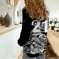 (Custom Text And Number) New Zealand Kiwi Rugby Women Casual Shirt LT9 - Polynesian Pride