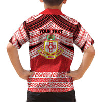 Personalised Kolisi Tonga College Atele Family Matching Puletasi and Hawaiian Shirt Polynesian Ngatu Tribal