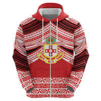 Personalised Kolisi Tonga College Atele Hoodie Polynesian Ngatu Tribal