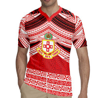 Personalised Kolisi Tonga College Atele Rugby Jersey Polynesian Ngatu Tribal