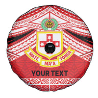 Personalised Kolisi Tonga College Atele Spare Tire Cover Polynesian Ngatu Tribal