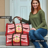 Personalised Kolisi Tonga College Atele Travel Bag Polynesian Ngatu Tribal - Polynesian Pride