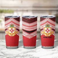 Personalised Kolisi Tonga College Atele Tumbler Cup Polynesian Ngatu Tribal LT9 - Polynesian Pride