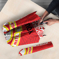 Personalised Kolisi Tonga College Atele Umbrella Polynesian Ngatu Tribal - Polynesian Pride