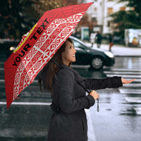 Personalised Kolisi Tonga College Atele Umbrella Polynesian Ngatu Tribal - Polynesian Pride