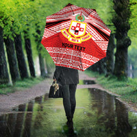 Personalised Kolisi Tonga College Atele Umbrella Polynesian Ngatu Tribal - Polynesian Pride